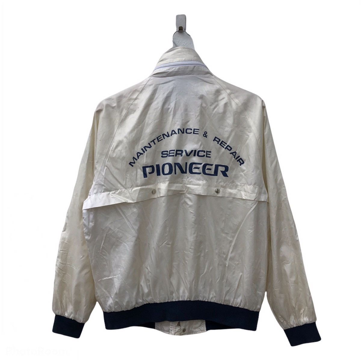 Japanese Brand SERVICE PIONEER BIG LOGO ZIPPER JACKET Size US M / EU 48-50 / 2 - 1 Thumbnail