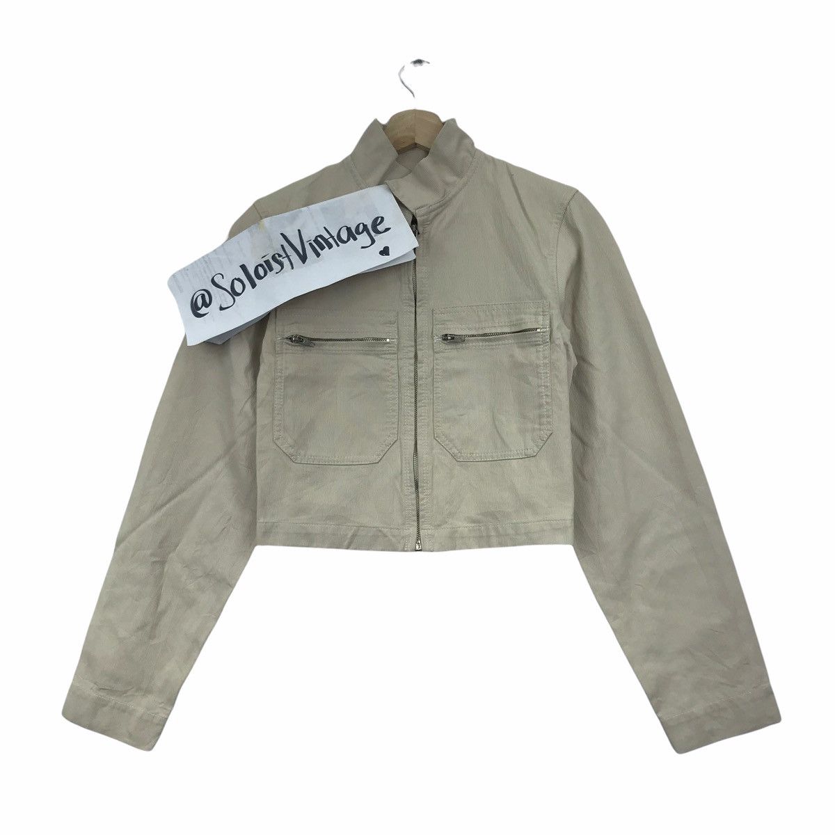 Vintage ZUCCA TRAVAIL Crop Top France Designer Motor Bike Jacket Size US S / EU 44-46 / 1 - 1 Thumbnail