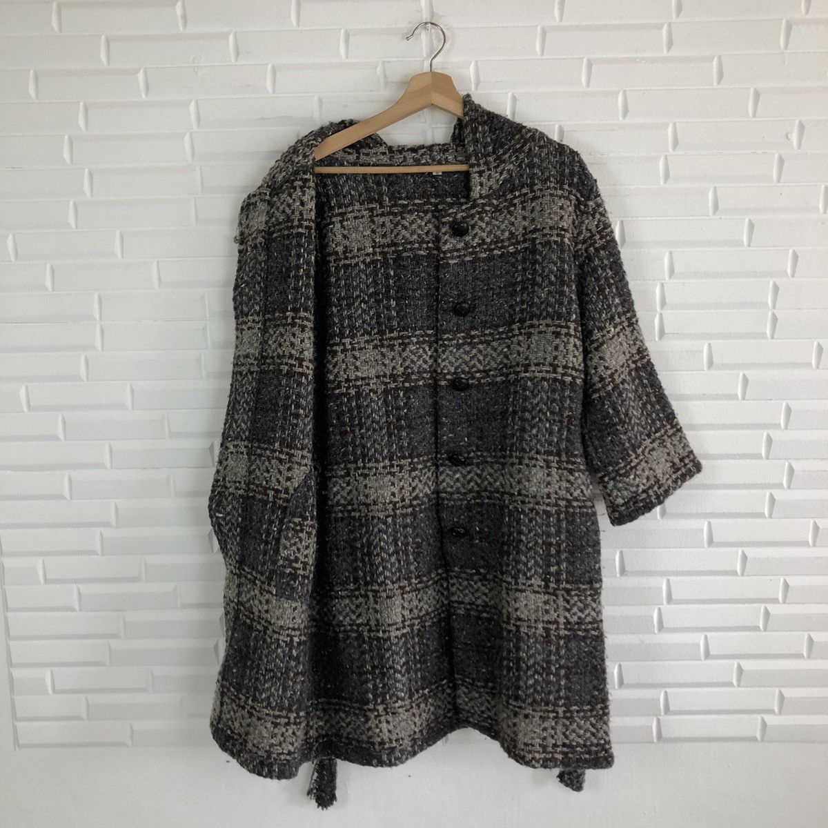 Japanese Brand WOOL TARTAN JACKET BRANIGANWEAVERS INSPIRED BY ISSEY MIYAKE Size US M / EU 48-50 / 2 - 12 Thumbnail