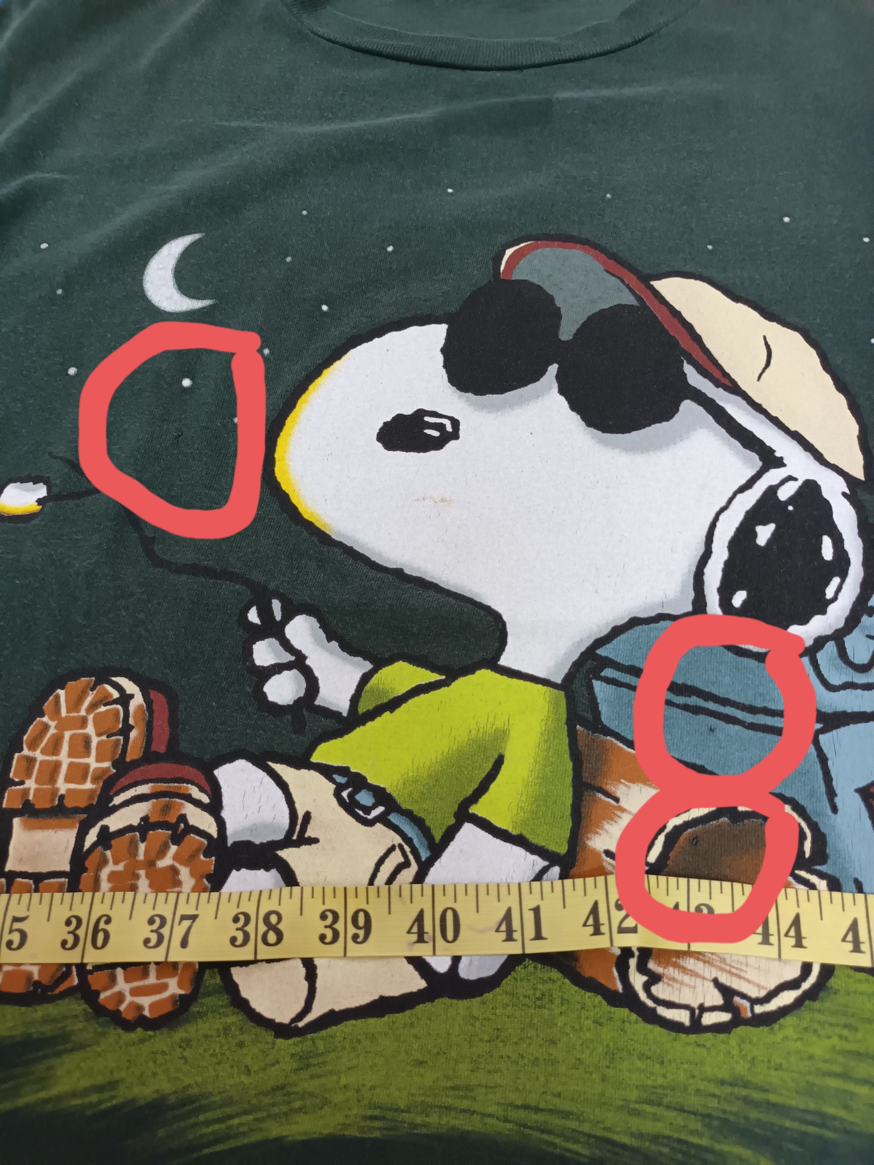 Peanuts 🔥 VINTAGE ‼️ JOE CAMPER SNOOPY MADE IN USA SHIRT 🔥 Size US M / EU 48-50 / 2 - 6 Thumbnail