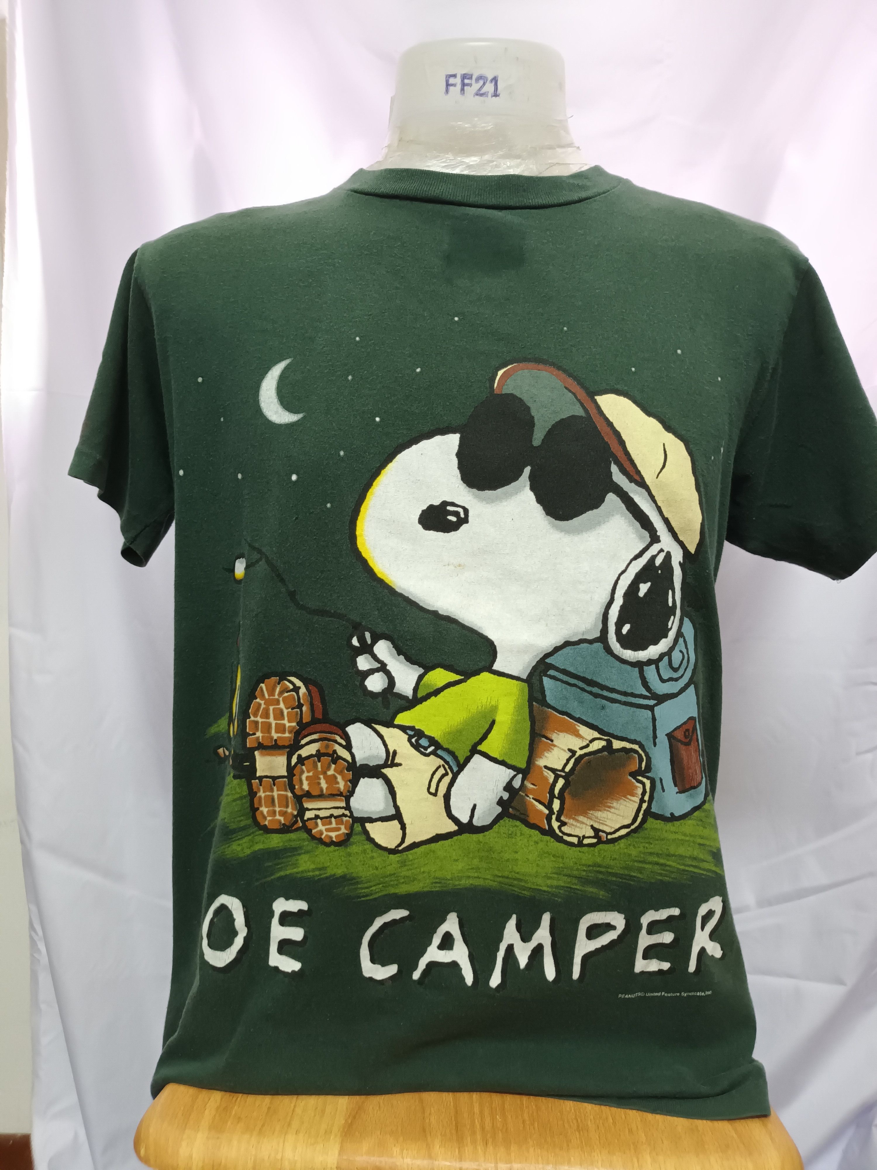 Peanuts 🔥 VINTAGE ‼️ JOE CAMPER SNOOPY MADE IN USA SHIRT 🔥 Size US M / EU 48-50 / 2 - 1 Thumbnail