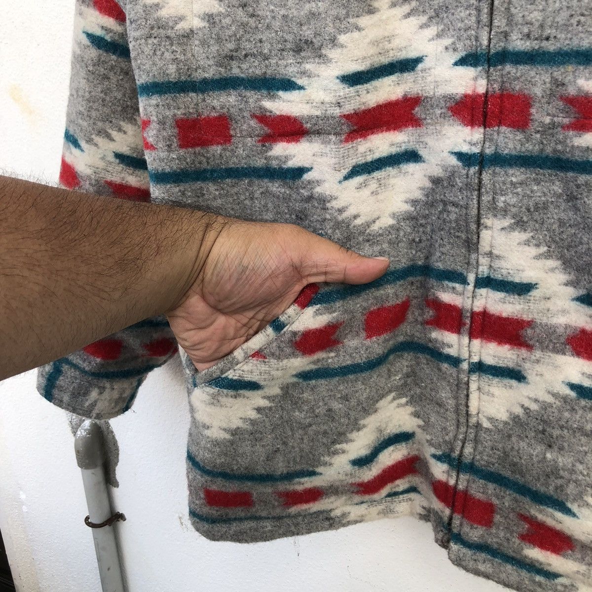 Japanese Brand VINTAGE FLYING SCOTSMAN NAVAJO DESIGN WOOL JACKET Size US M / EU 48-50 / 2 - 5 Thumbnail
