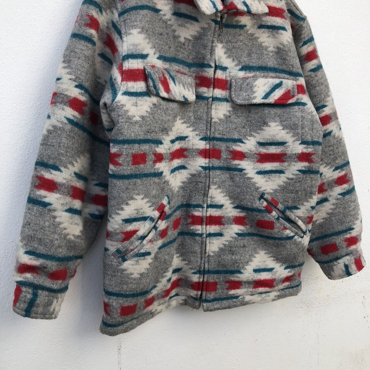 Japanese Brand VINTAGE FLYING SCOTSMAN NAVAJO DESIGN WOOL JACKET Size US M / EU 48-50 / 2 - 4 Thumbnail