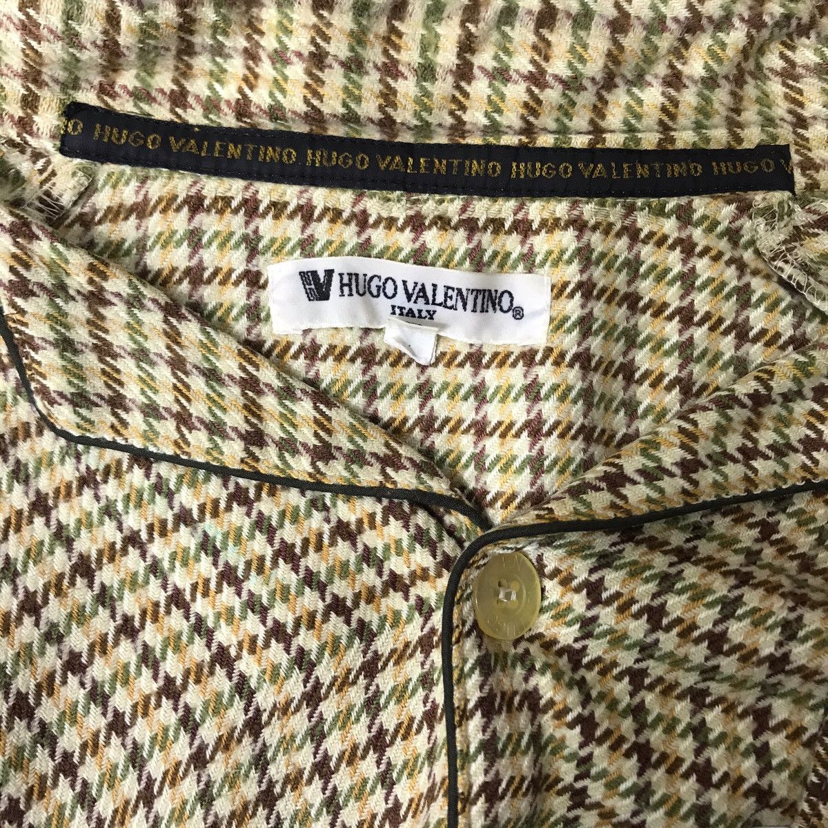 Other HUGO VALENTINO ITALY Designer Tartan Check Shirt Size US L / EU 52-54 / 3 - 4 Thumbnail