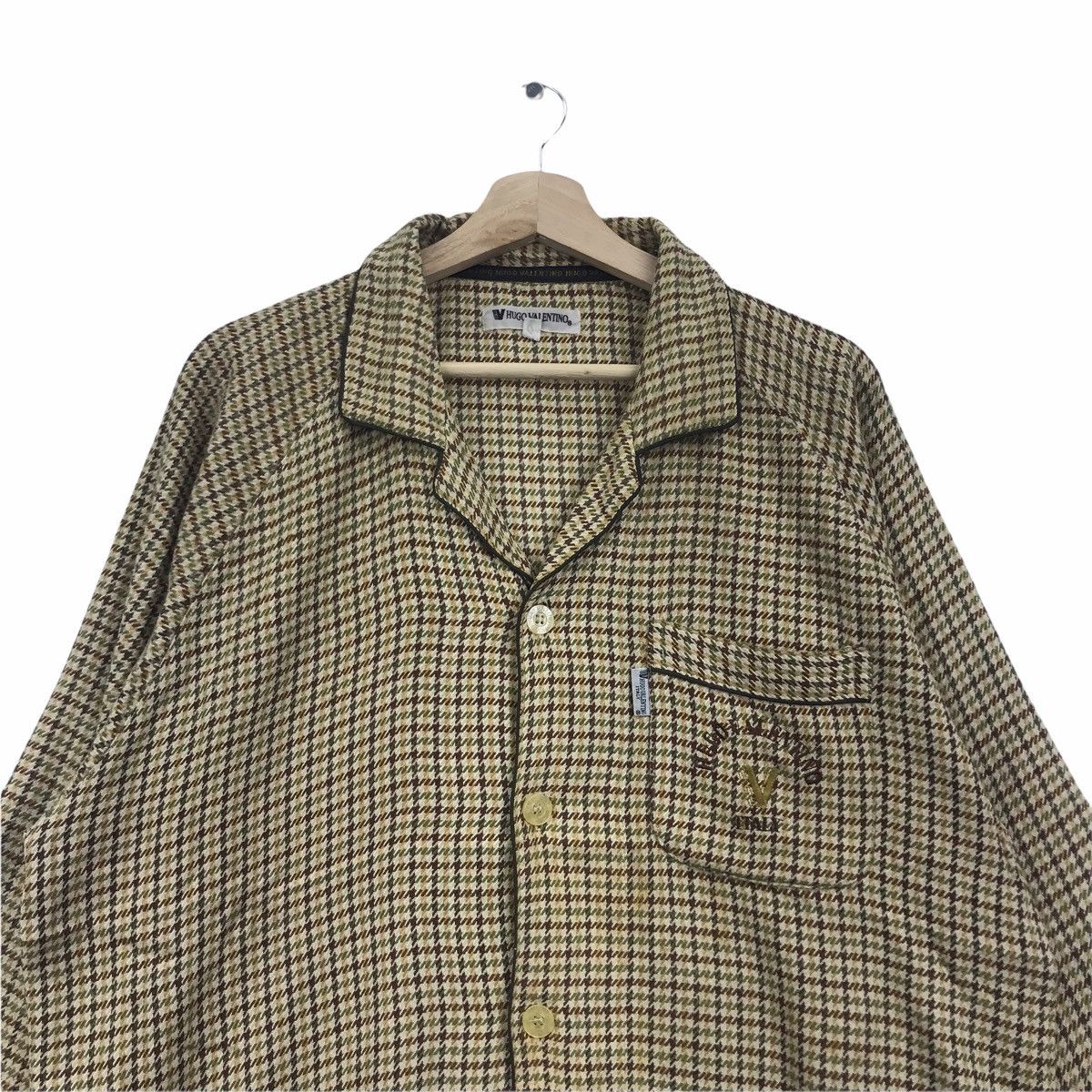 Other HUGO VALENTINO ITALY Designer Tartan Check Shirt Size US L / EU 52-54 / 3 - 2 Thumbnail