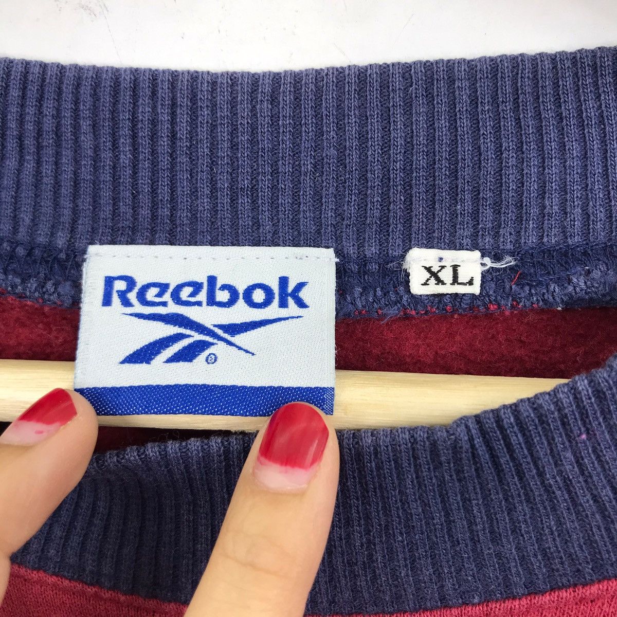 Reebok REEBOK SPORT Sportswear Streetwear Red Sweatshirt Size US XL / EU 56 / 4 - 4 Thumbnail