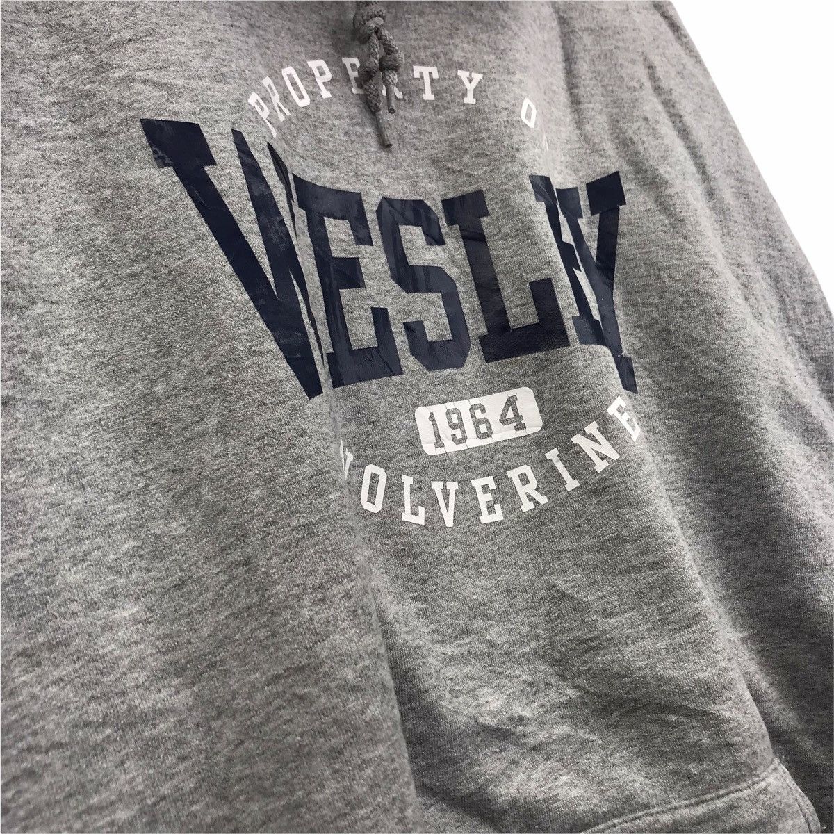 Vintage Vintage WESLEY WOLVERINES COLLEGE Sport Hoodie University Size US XXL / EU 58 / 5 - 5 Thumbnail