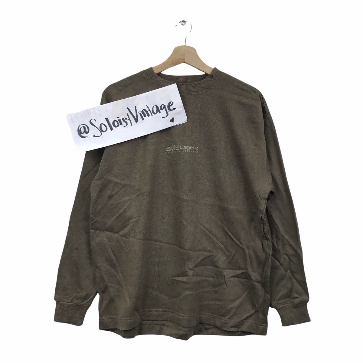 MCM MCM Embroidered Germany Designer Green Sweatshirt Size US M / EU 48-50 / 2 - 1 Thumbnail