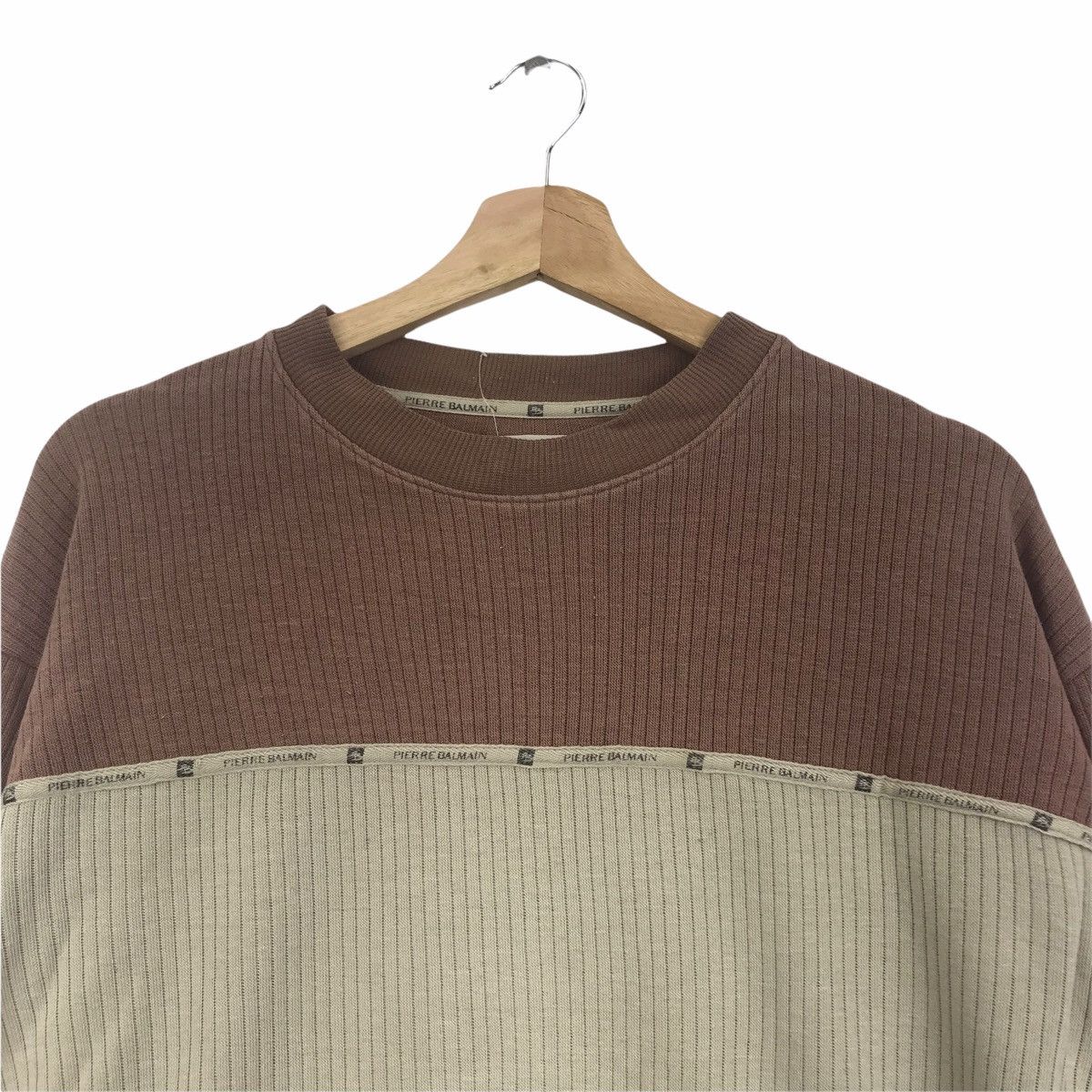 Pierre Balmain PIERRE BALMAIN PARIS Three Tone Raglan Sweatshirt Size US L / EU 52-54 / 3 - 2 Thumbnail