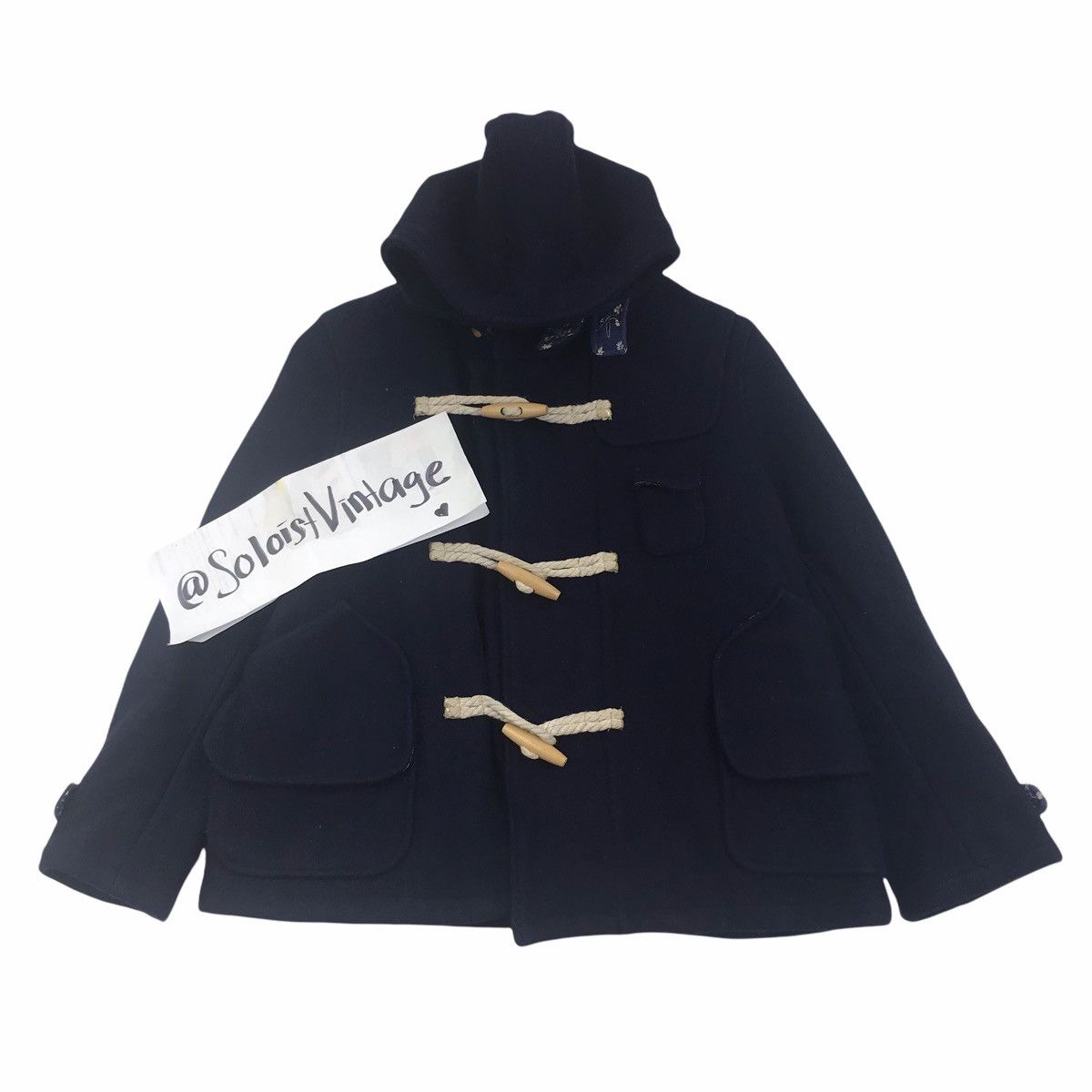 Japanese Brand BEAMS BOY Japanese Brand Duffle Coat Wool Jacket Size US S / EU 44-46 / 1 - 1 Thumbnail