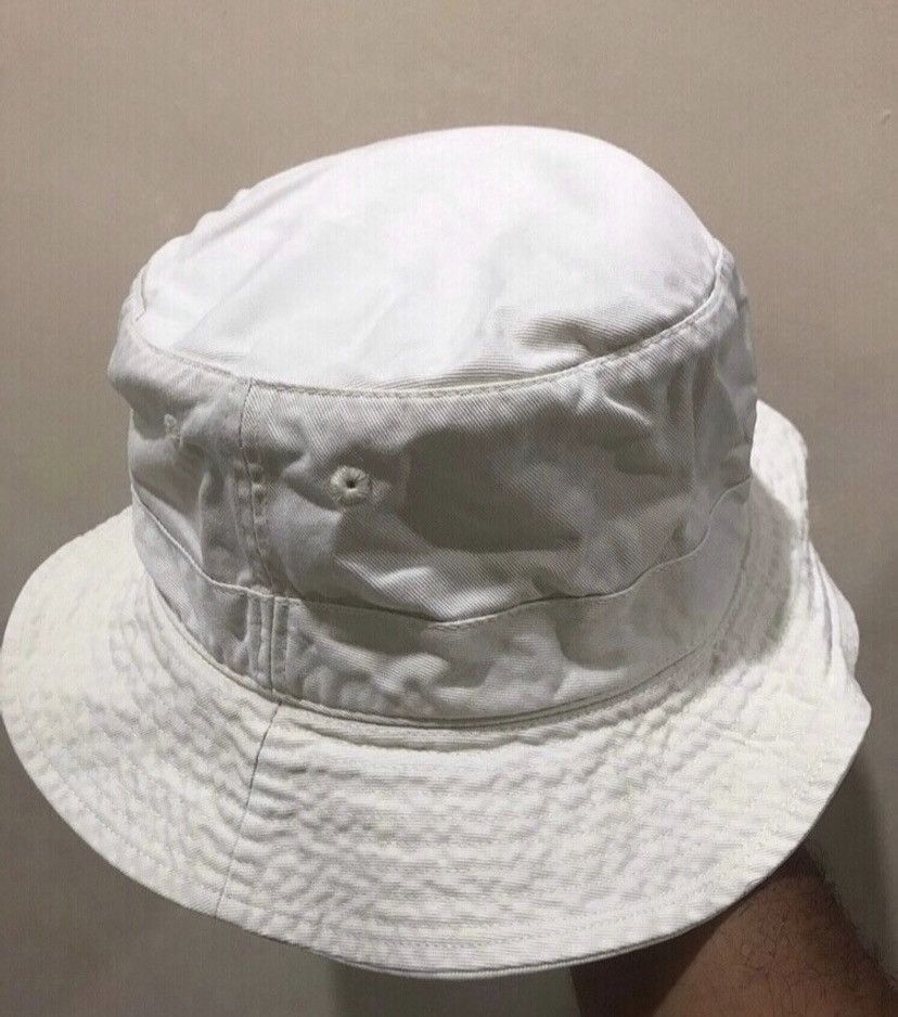 Polo Ralph Lauren × Vintage 🔥Vintage🔥 Polo RL White Bucket Hat Size ONE SIZE - 3 Thumbnail