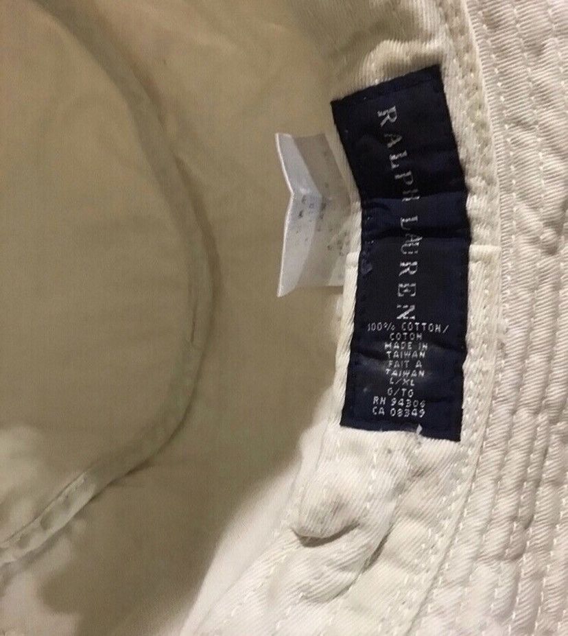 Polo Ralph Lauren × Vintage 🔥Vintage🔥 Polo RL White Bucket Hat Size ONE SIZE - 6 Thumbnail