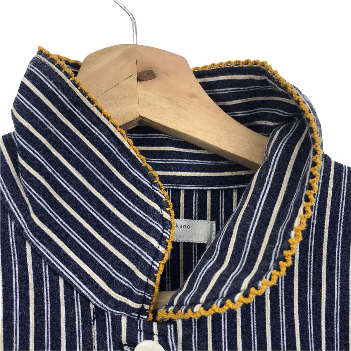 Japanese Brand HIROMICHI NAKANO Home Wear Stripes Japanese Brand Shirt Size US M / EU 48-50 / 2 - 6 Thumbnail