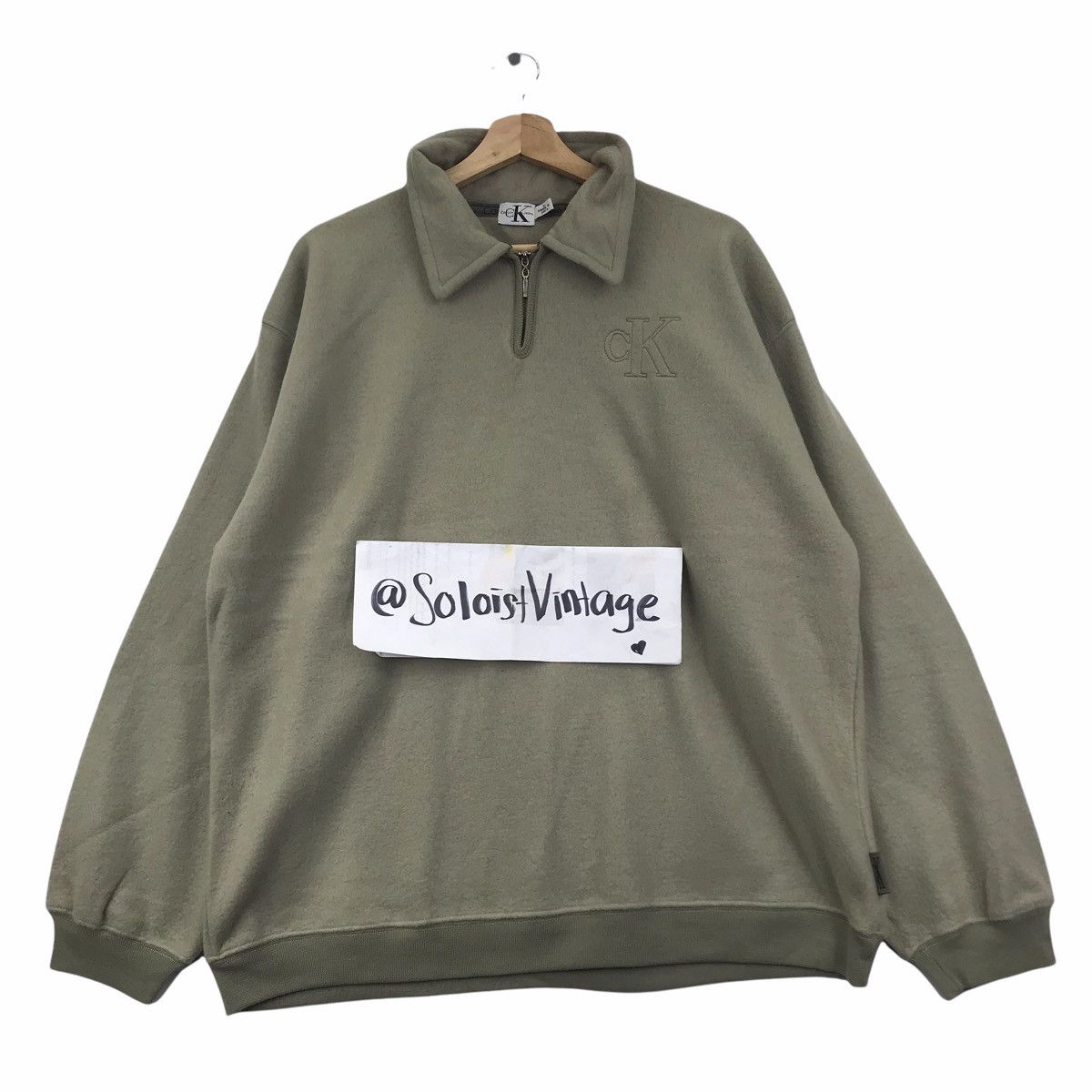 Calvin Klein CALVIN KLEIN CK Jeans Embroidered Collar Sweatshirt Size US L / EU 52-54 / 3 - 1 Thumbnail