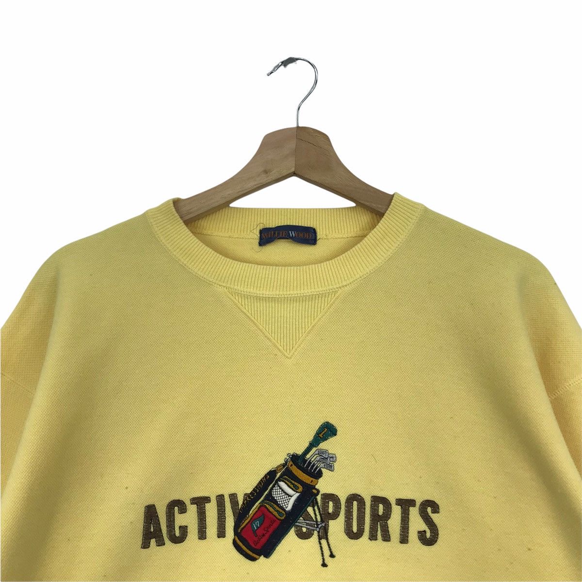 Vintage ACTIVE SPORTS GOLF By Willie Wood Embroidered Sweatshirt Size US L / EU 52-54 / 3 - 2 Thumbnail
