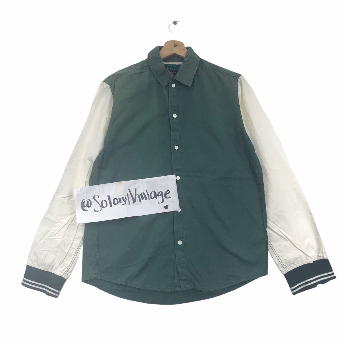 Japanese Brand BEAMS Japanese Brand Varsity Button Up Shirt Size US M / EU 48-50 / 2 - 1 Thumbnail