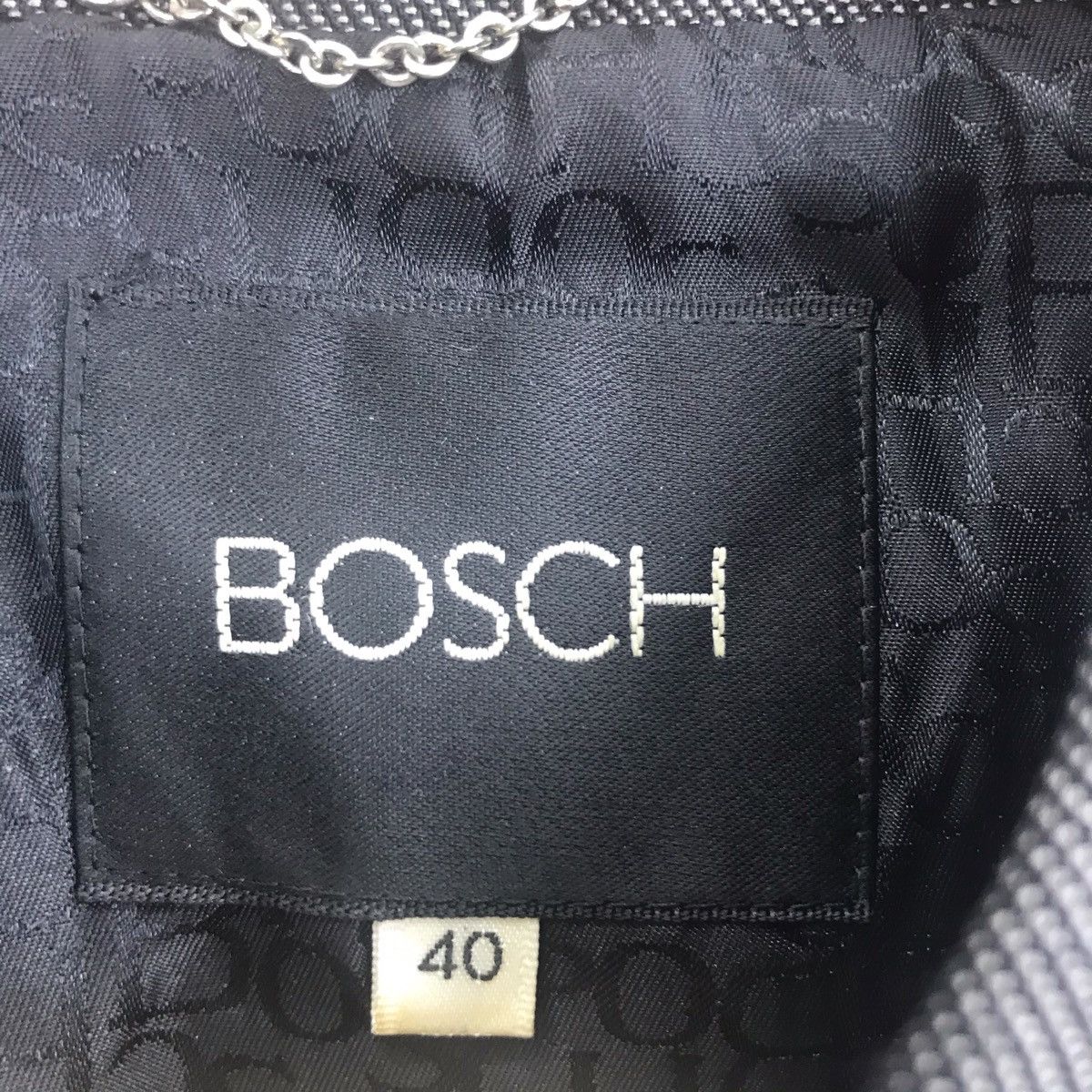Vintage BOSCH Monogram Workwear Black Bomber Jacket Size US S / EU 44-46 / 1 - 3 Thumbnail
