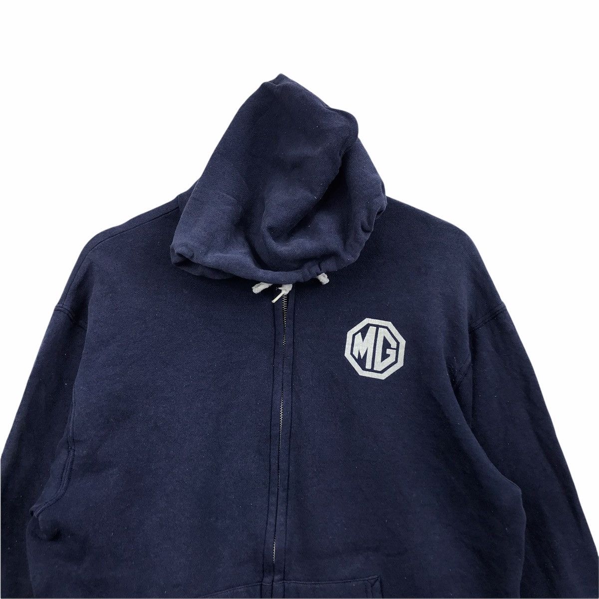 Vintage 90s MG CLASSIC CARS Racing Blue Hoodie Sweatshirt Size US M / EU 48-50 / 2 - 3 Thumbnail