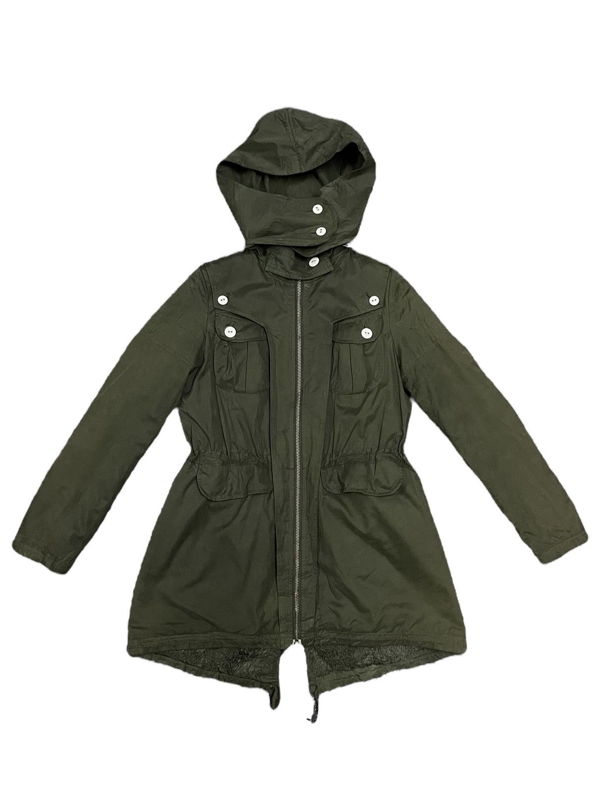 Japanese Brand Japanese Street Style Hooded Scuba Parka Size S / US 4 / IT 40 - 1 Thumbnail