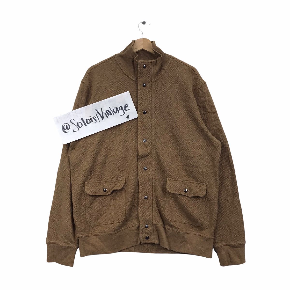 Lands' End LAND’S END Core Button Brown Sweatshirt Jacket Size US XL / EU 56 / 4 - 1 Thumbnail
