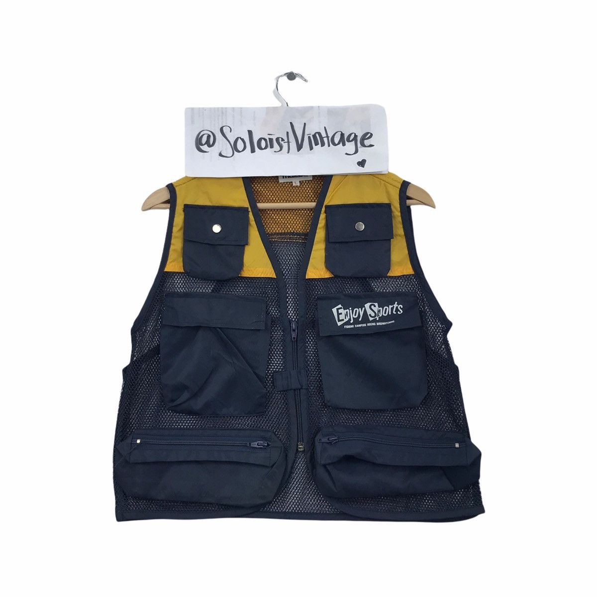 Vintage ENJOY SPORTS By MAZDA Tactical Fishing Vest Size US M / EU 48-50 / 2 - 1 Thumbnail