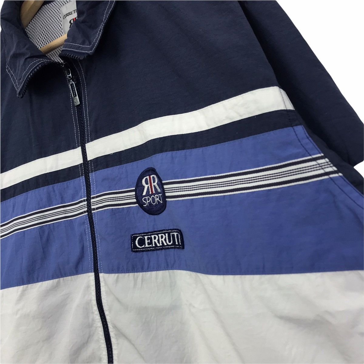 Vintage CERRUTI SPORT France Designer Windbreaker Jacket Size US XL / EU 56 / 4 - 5 Thumbnail