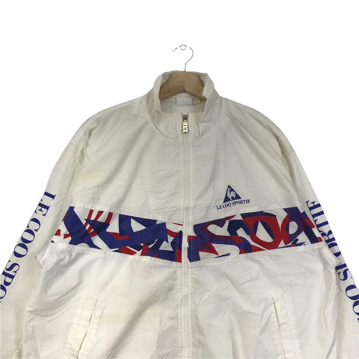 Le Coq Sportif Vintage LE COQ SPORTIF Sport Windbreaker Jacket Size US XL / EU 56 / 4 - 3 Thumbnail