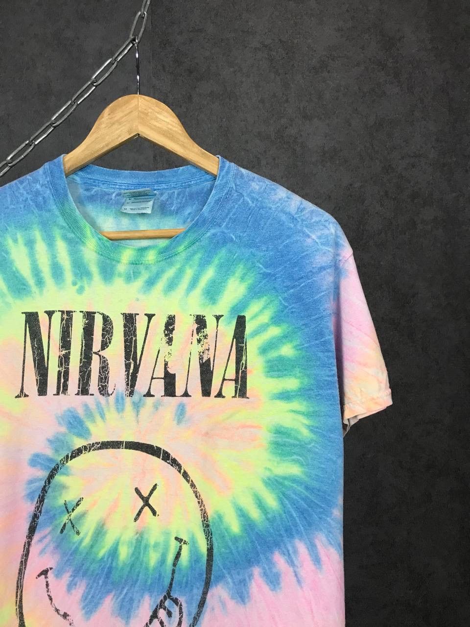 Nirvana Nirvana Smile vintage rock cult tie die band tee Size US M / EU 48-50 / 2 - 2 Thumbnail