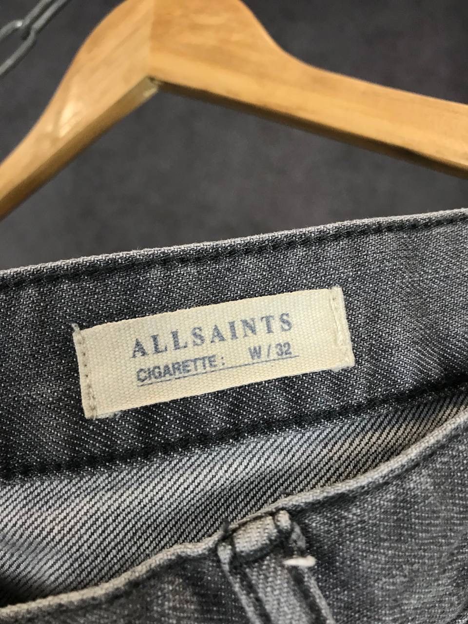 Allsaints Allsaints luxury streetwear gray denim jeans Size US 32 / EU 48 - 3 Thumbnail
