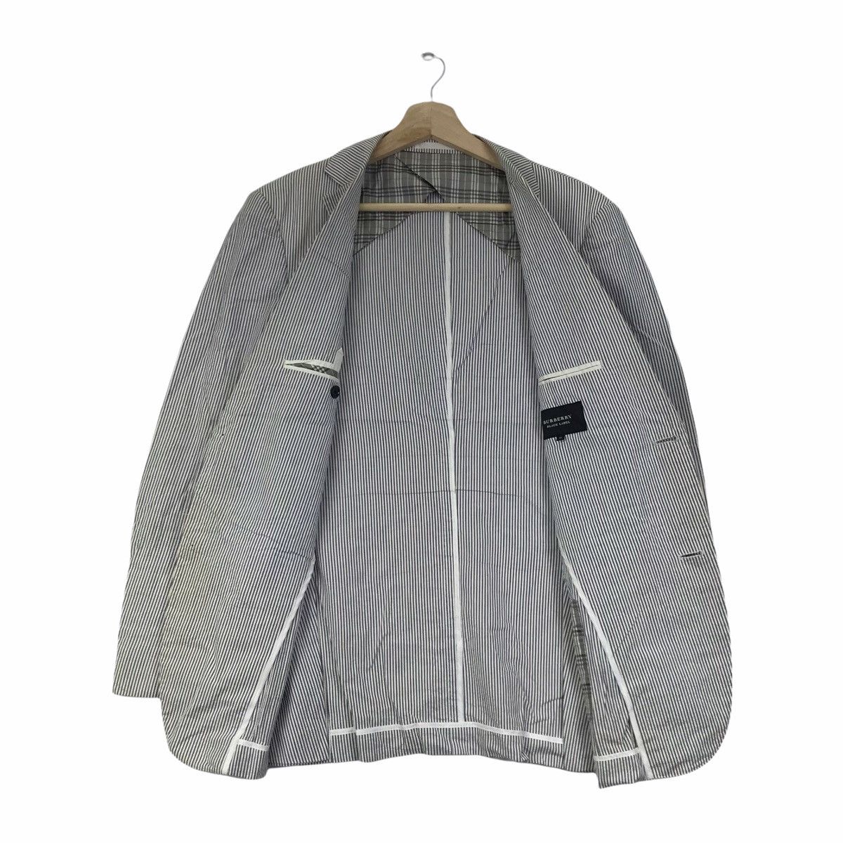 Burberry BURBERRY BLACK LABEL Tartan Check Grey Blazer Coat Size US M / EU 48-50 / 2 - 5 Thumbnail