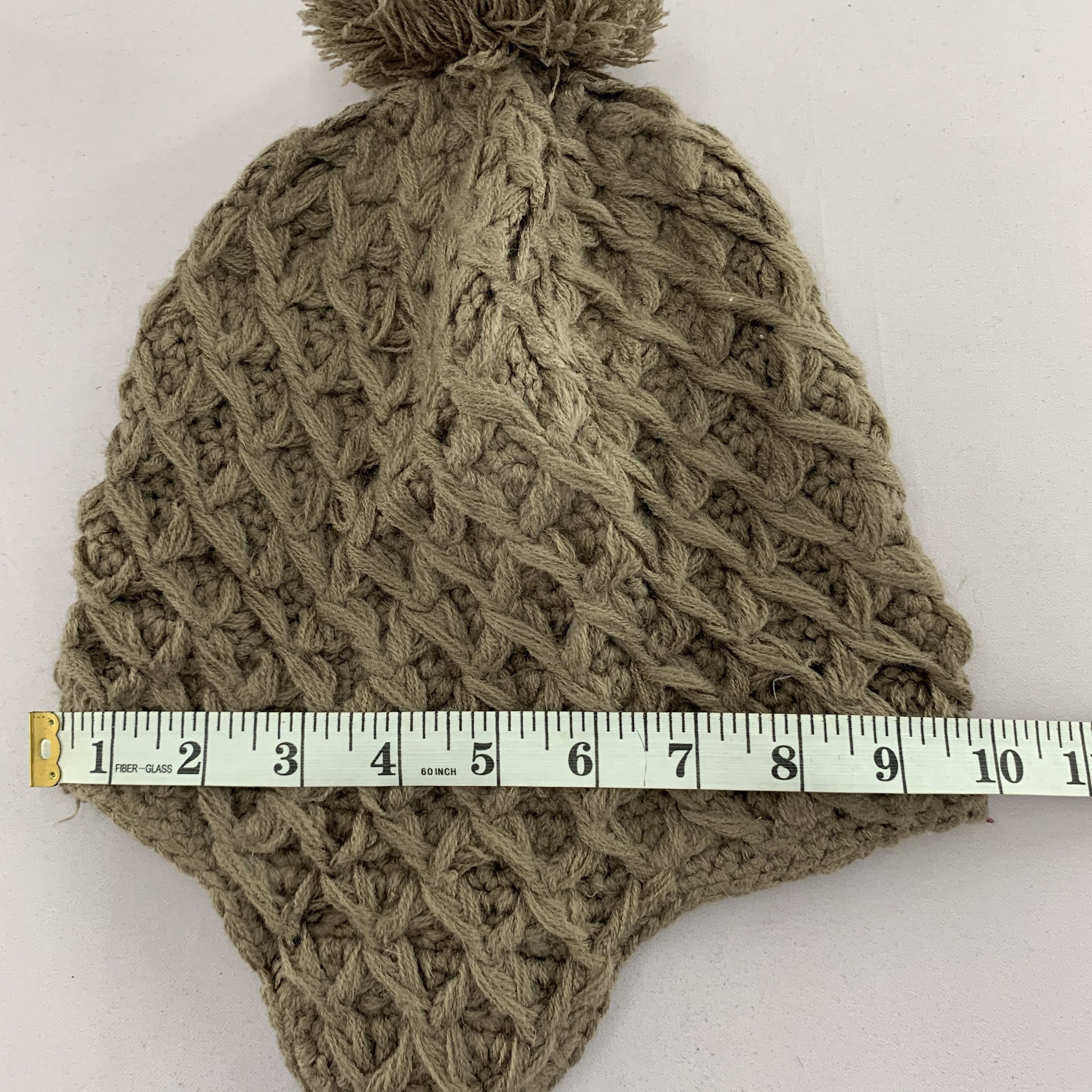 Handmade Crochet Earflap Beanie Hat Pattern Size ONE SIZE - 5 Thumbnail