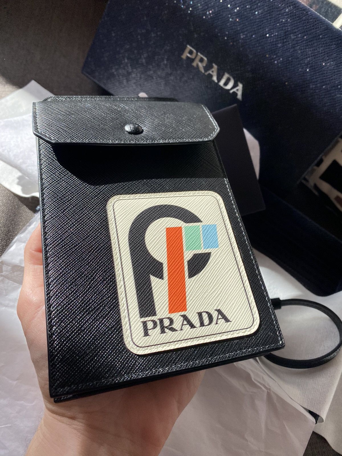 PRADA SAFFIANO PATCH BAG FW17