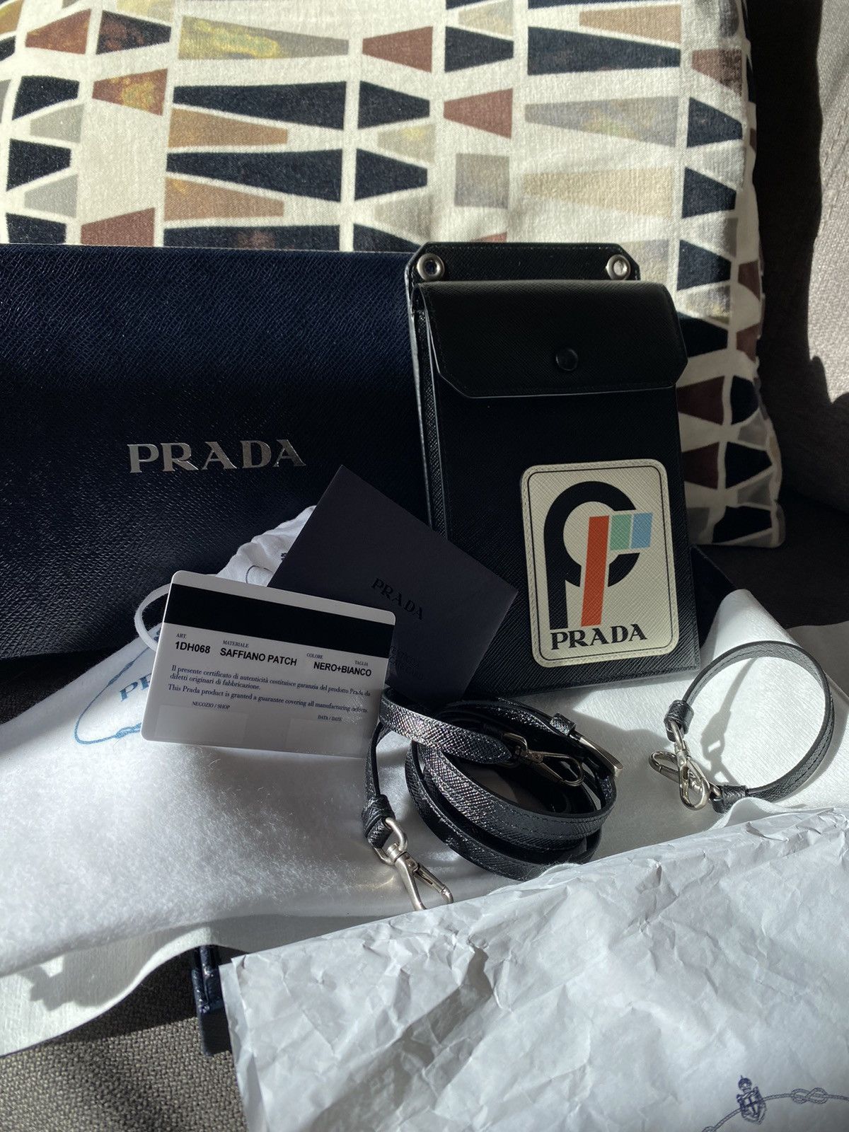 PRADA SAFFIANO PATCH BAG FW17