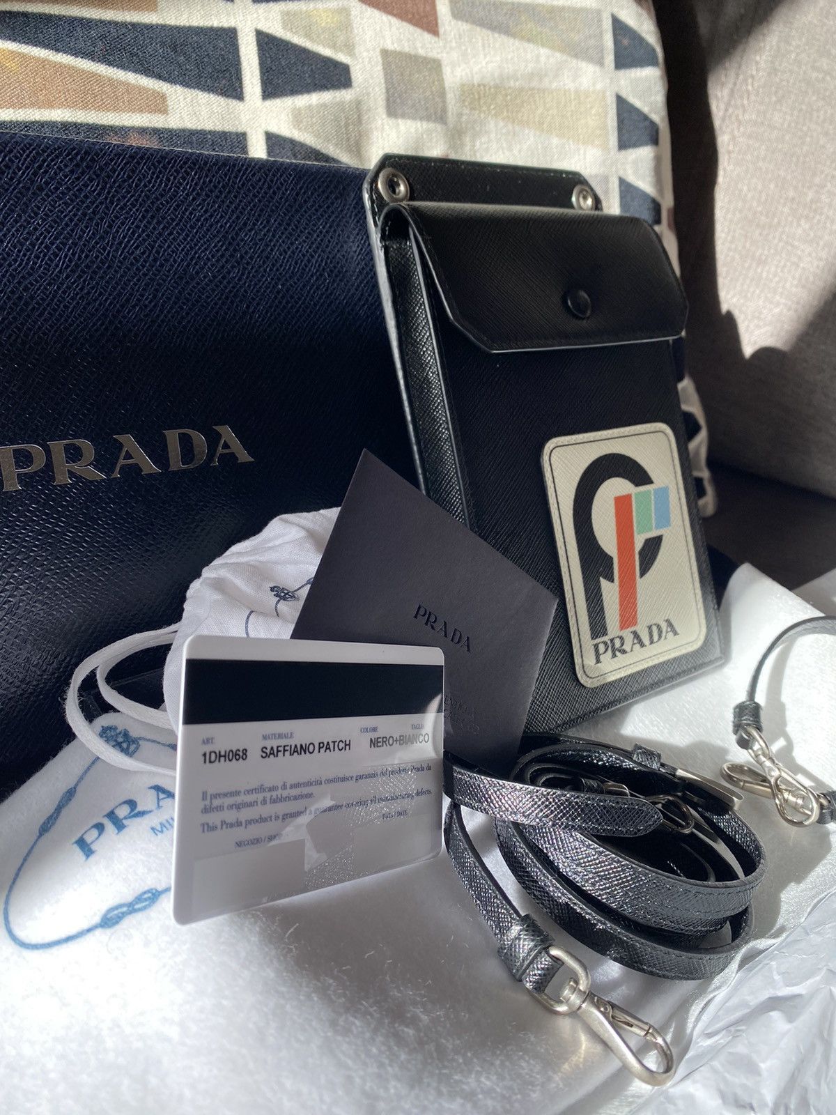 PRADA SAFFIANO PATCH BAG FW17