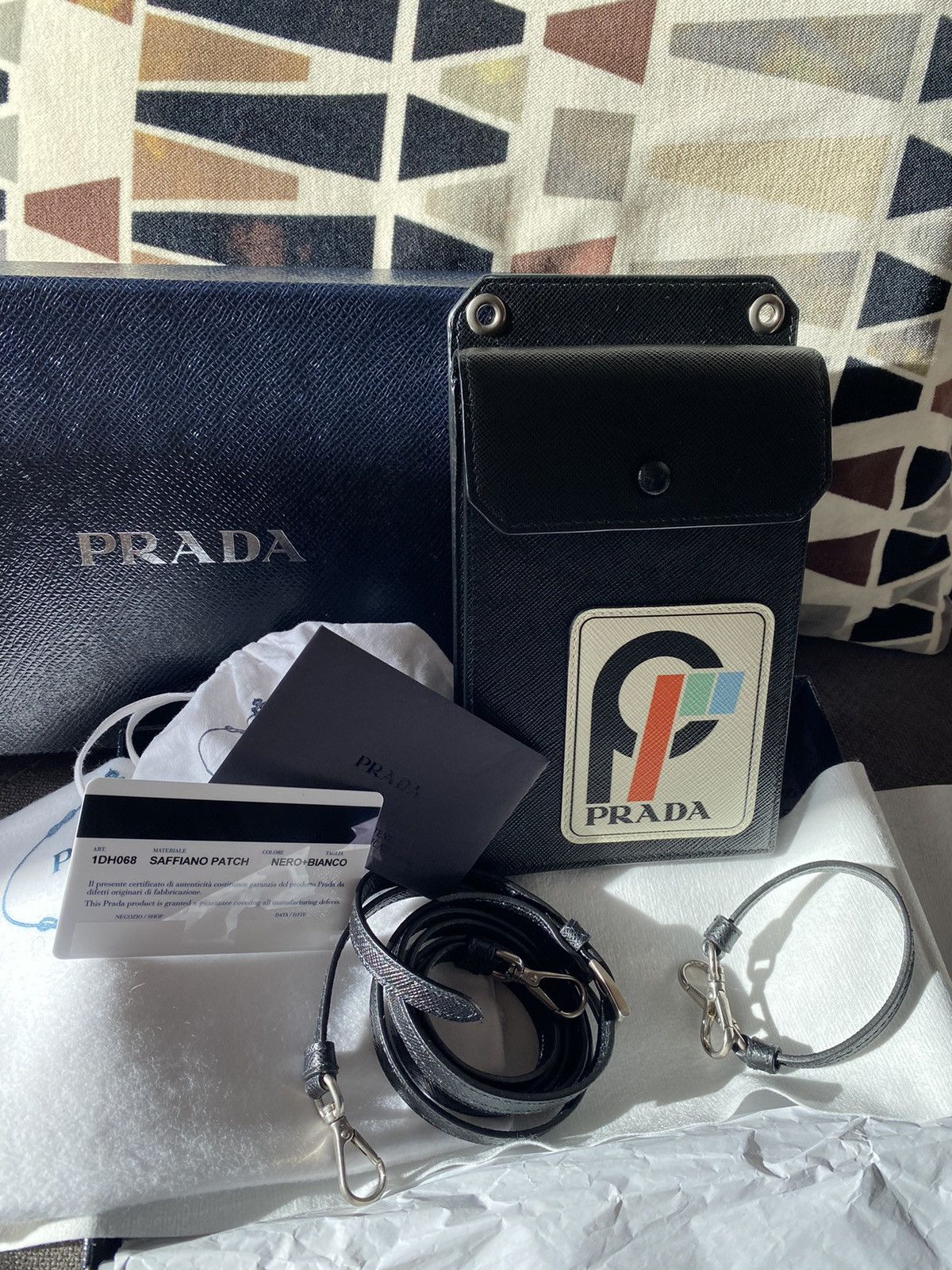 PRADA SAFFIANO PATCH BAG FW17
