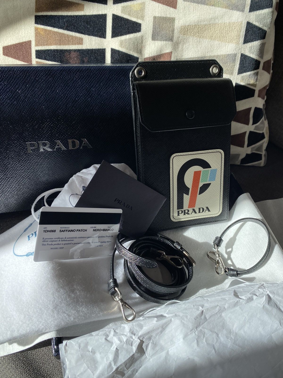 PRADA SAFFIANO PATCH BAG FW17