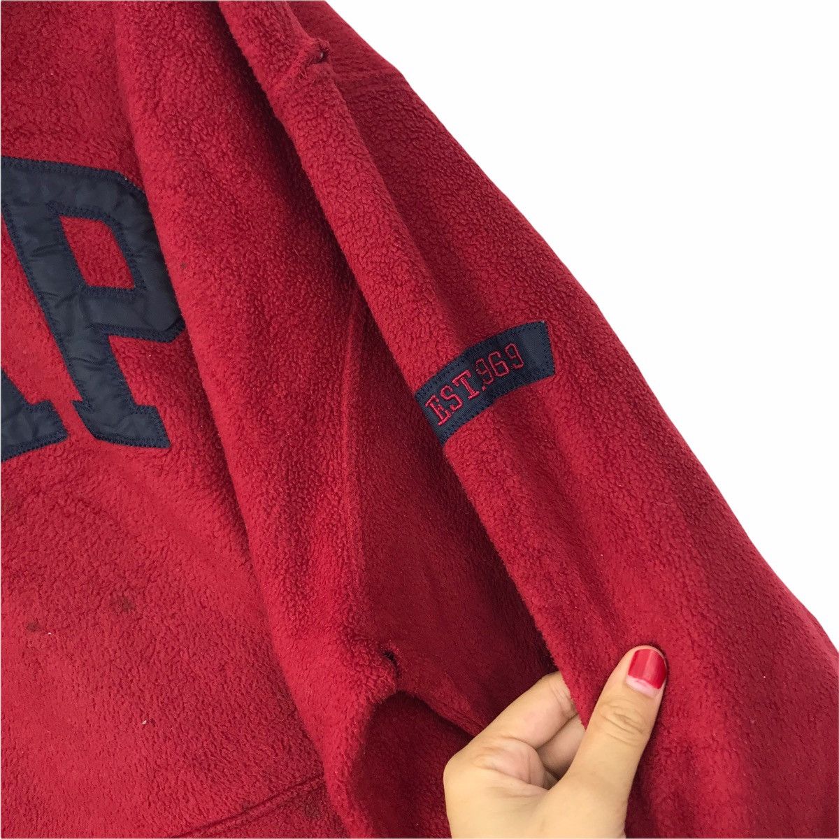 Gap Vintage GAP EMBROIDERED Logo Red Hoodie Sweatshirt Size US XL / EU 56 / 4 - 5 Thumbnail