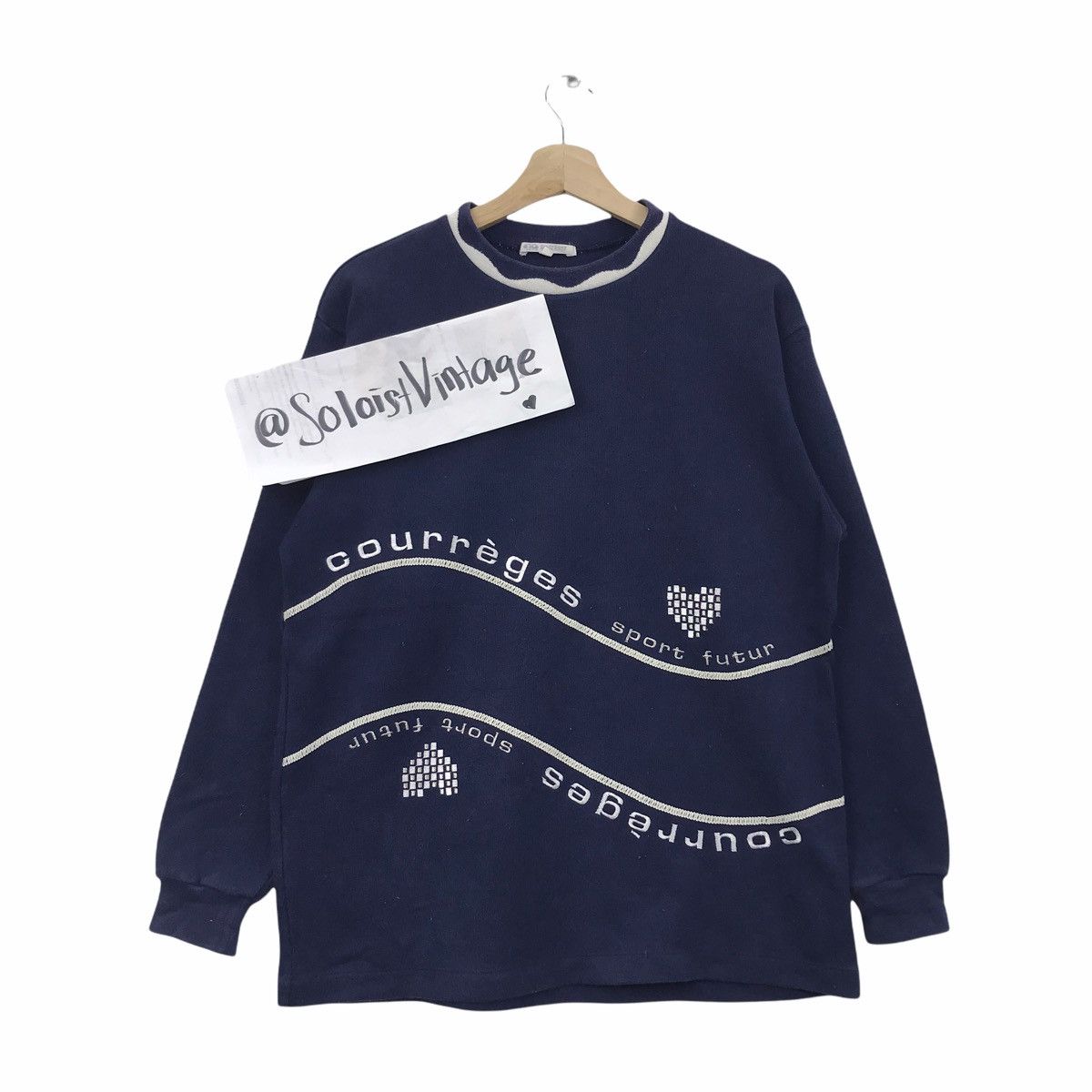 Vintage Vintage COURREGES SPORT FUTUR France Designer Blue Size US M / EU 48-50 / 2 - 1 Thumbnail