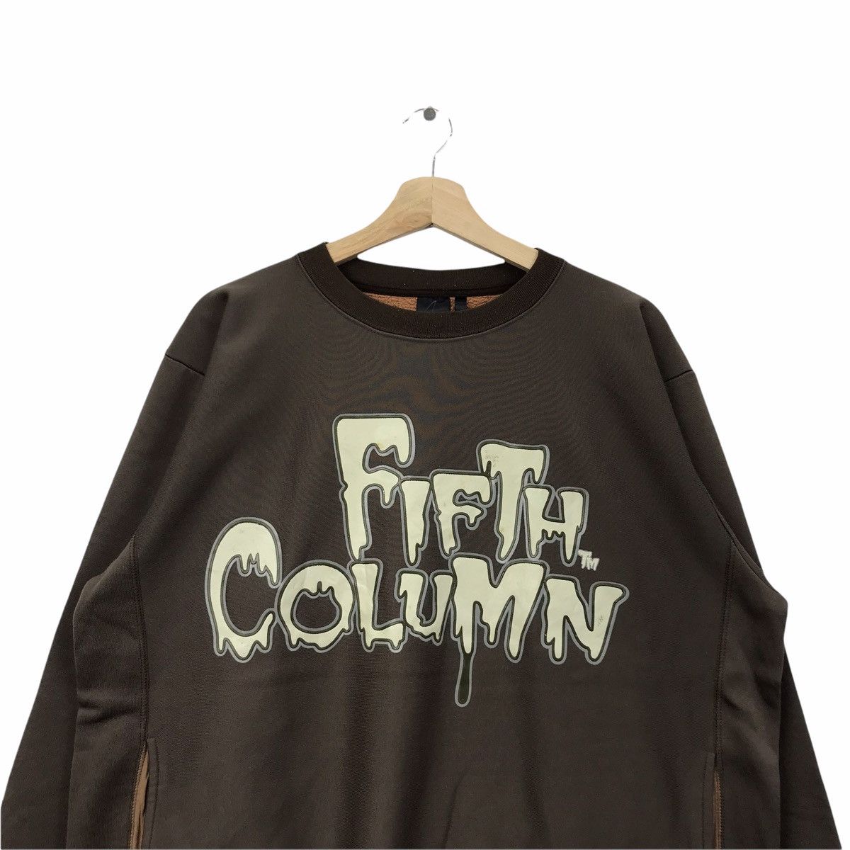 Vintage FIFTH COLUMN Ice Cream Band Punk Sweatshirt Size US XL / EU 56 / 4 - 3 Thumbnail