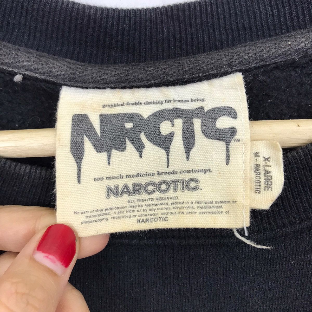 Narcotic GDC NARCOTIC MONSTER PARADISE Inc Japanese Brand Sweatshirt Size US XXL / EU 58 / 5 - 4 Thumbnail