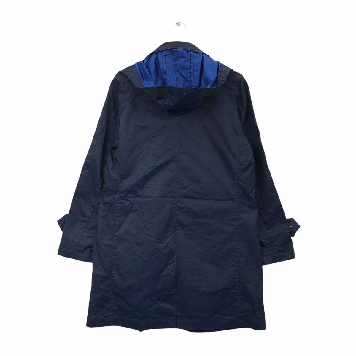 Japanese Brand GARAGE Japanese Brand Blue Overcoat Parka Jacket Size US M / EU 48-50 / 2 - 2 Thumbnail