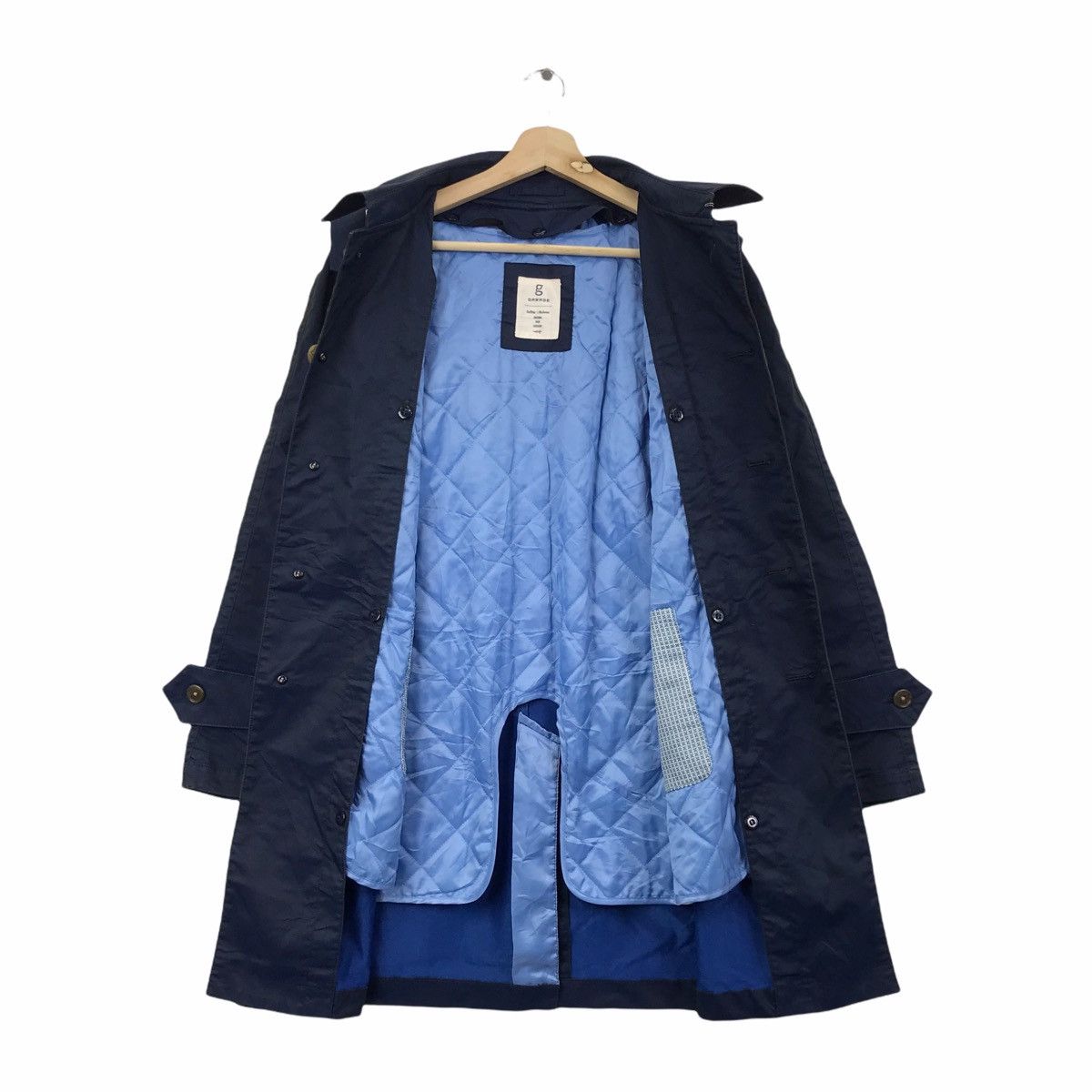 Japanese Brand GARAGE Japanese Brand Blue Overcoat Parka Jacket Size US M / EU 48-50 / 2 - 5 Thumbnail