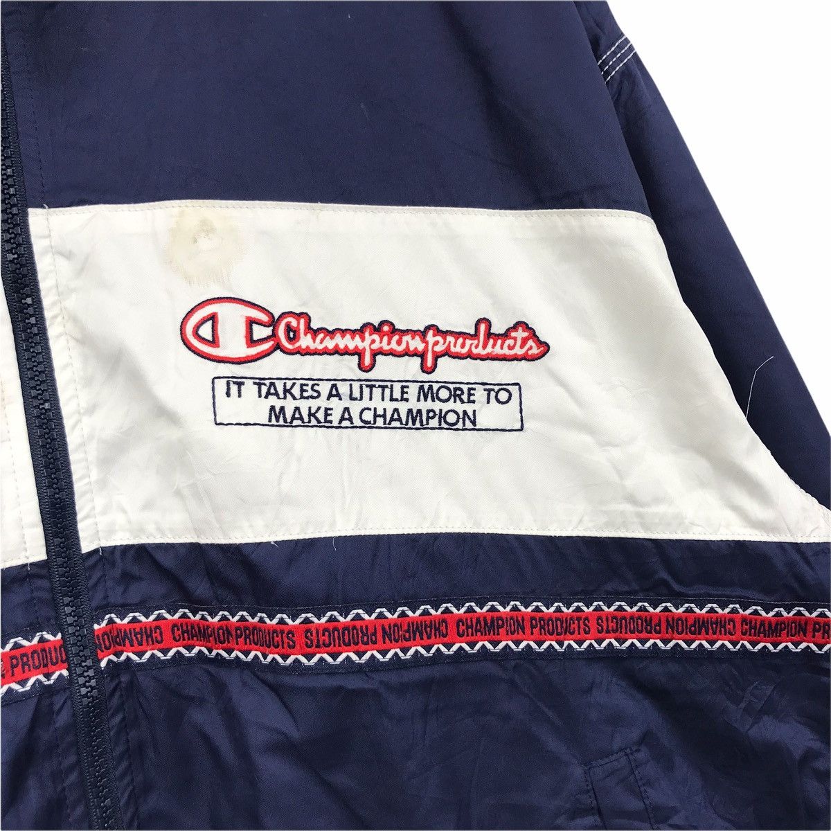 Champion Vintage CHAMPION PRODUCTS Streetwear Windbreaker Jacket Size US XL / EU 56 / 4 - 5 Thumbnail