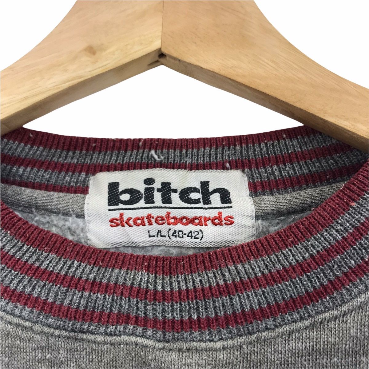 Vintage Vintage BITCH SKATEBOARD STREETWEAR Ringer Sweatshirt Size US M / EU 48-50 / 2 - 4 Thumbnail