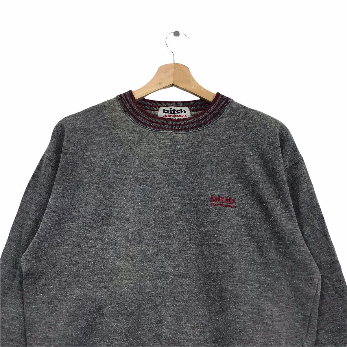 Vintage Vintage BITCH SKATEBOARD STREETWEAR Ringer Sweatshirt Size US M / EU 48-50 / 2 - 3 Thumbnail