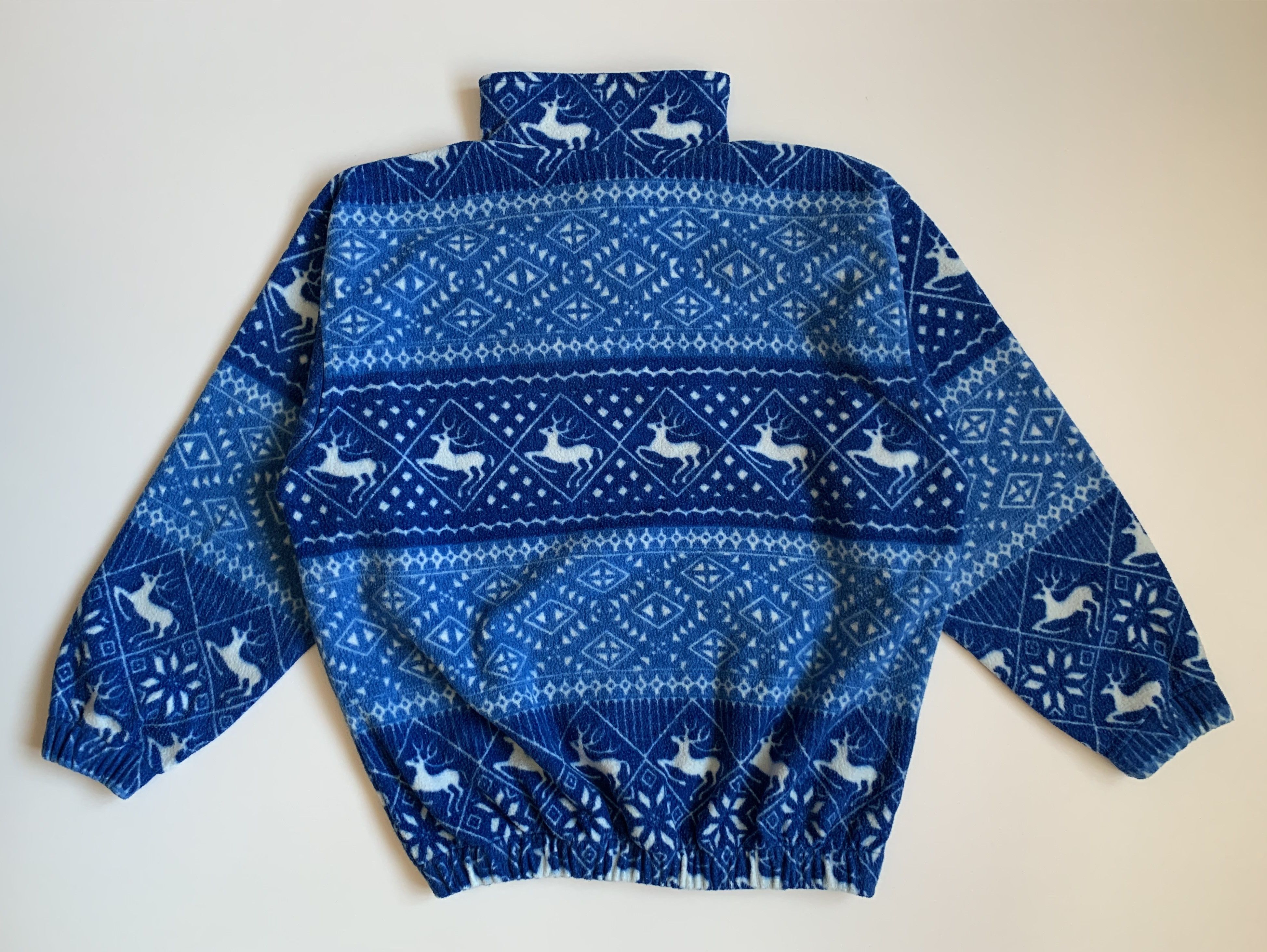 Vintage Vintage Fleece Basic Comfort Deer Print Winter Style Size US M / EU 48-50 / 2 - 4 Thumbnail
