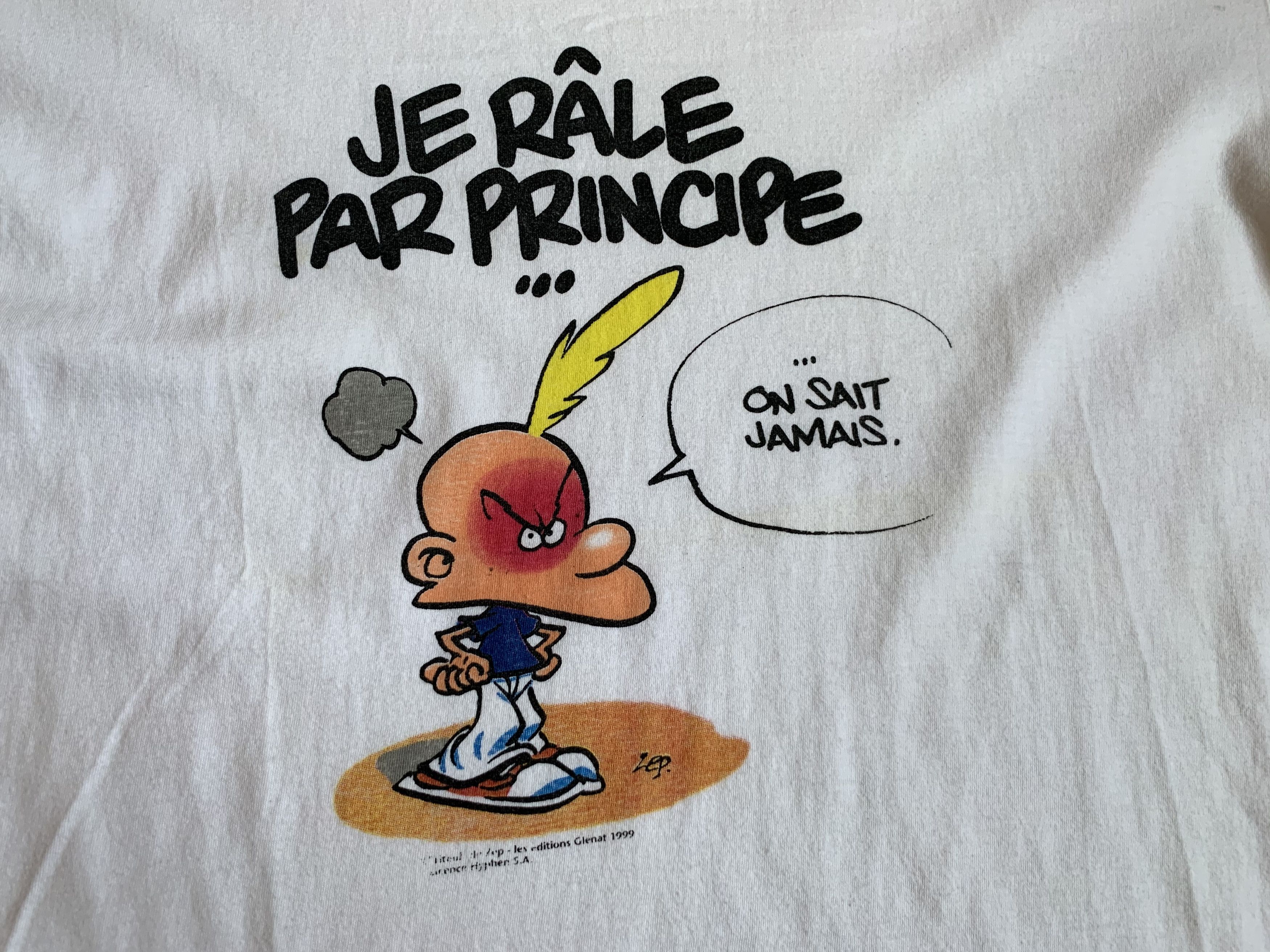 Cartoon Network 1999 Titeuf Vintage Men's T-shirt Size XL White Size US XL / EU 56 / 4 - 4 Thumbnail