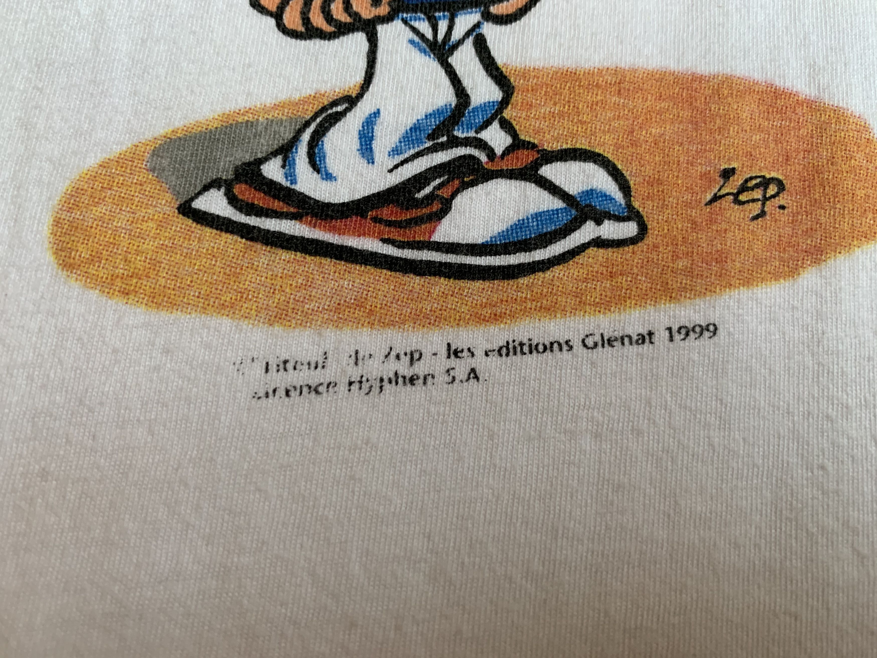 Cartoon Network 1999 Titeuf Vintage Men's T-shirt Size XL White Size US XL / EU 56 / 4 - 6 Thumbnail