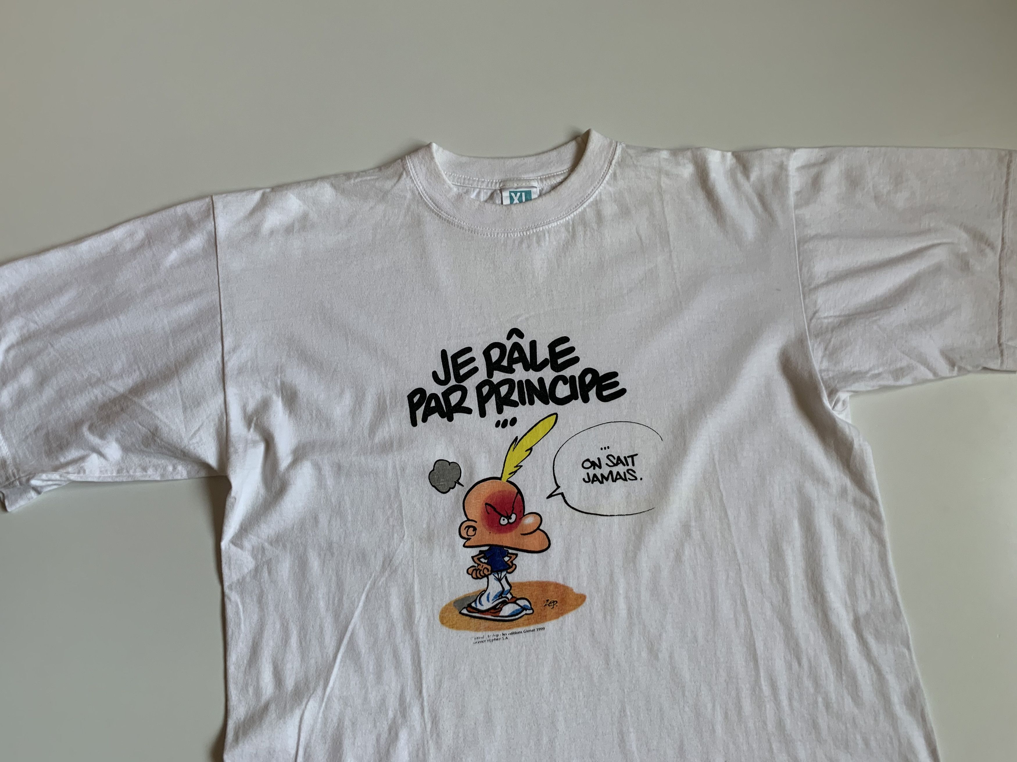 Cartoon Network 1999 Titeuf Vintage Men's T-shirt Size XL White Size US XL / EU 56 / 4 - 3 Thumbnail