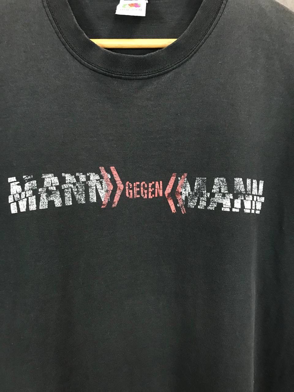 Band Tees Rammstein Mann Gegen 2005 vintage rock band tee Size US XL / EU 56 / 4 - 4 Thumbnail
